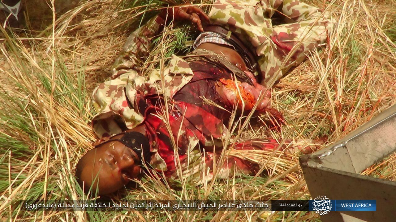 The bodies of the apostate Nigerian army died after an ambush by the s