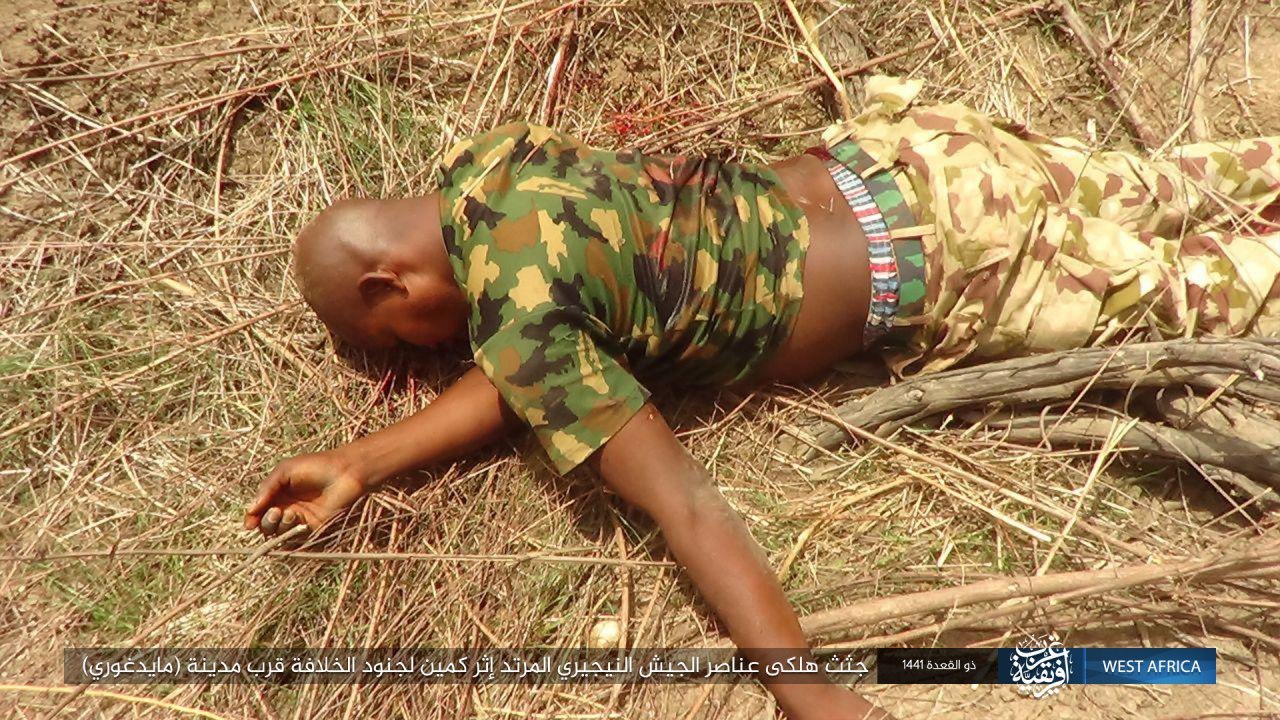 The bodies of the apostate Nigerian army died after an ambush by the s