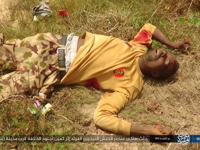 The bodies of the apostate Nigerian army died after an ambush by the s