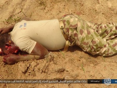 The bodies of the apostate Nigerian army died after an ambush by the s