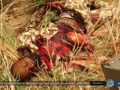 The bodies of the apostate Nigerian army died after an ambush by the s