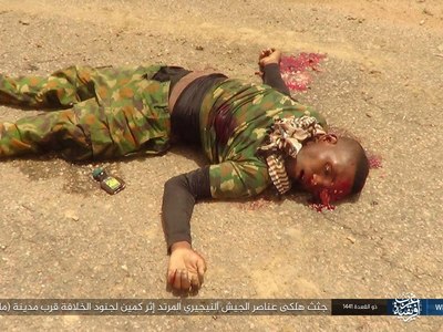 The bodies of the apostate Nigerian army died after an ambush by the s