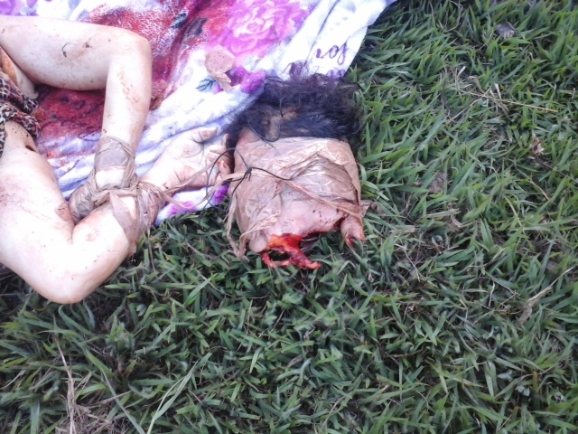 Shocking.. Woman beheaded