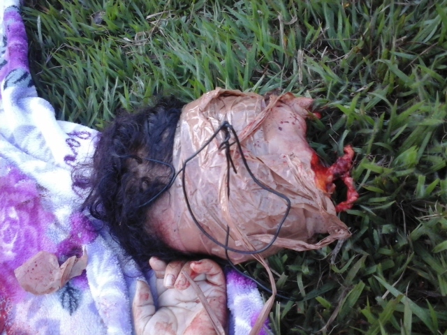 Shocking.. Woman beheaded