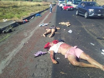 Fatal accident registered today afternoon with four people dead