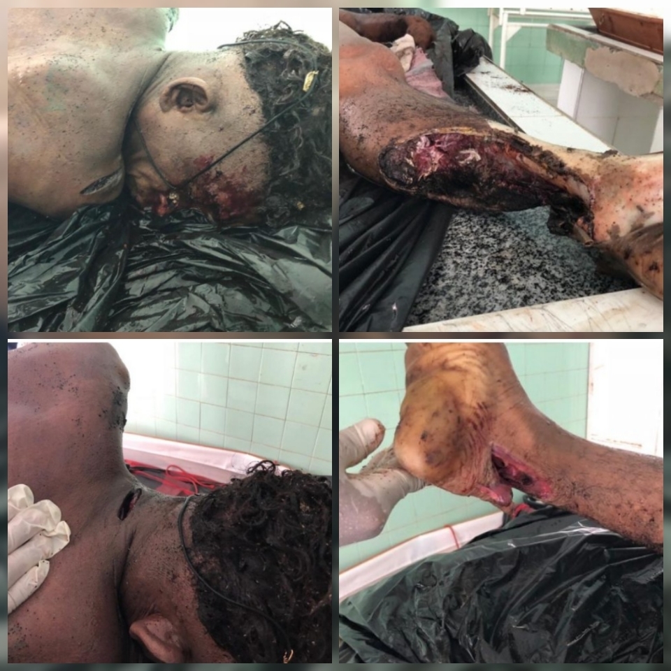 brutally murdered man (images)