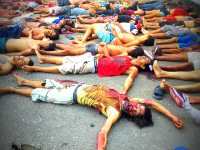 The uprising in the prison because of coronavirus