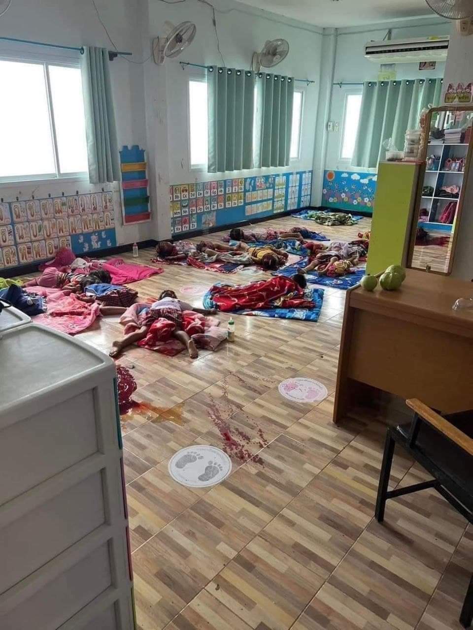 Mass Shooting At Daycare In Thailand (Uncensored)