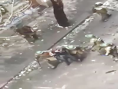 Protesters fight with Police 