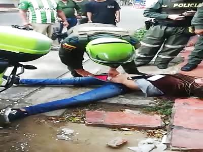 cell phone thief have fbad day in colonbia