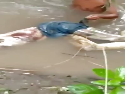 Man die in the river 