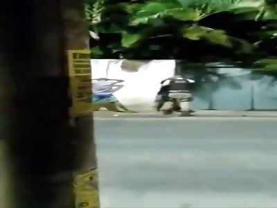 man beaten by police