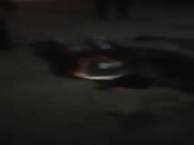 thief has his face disfigured