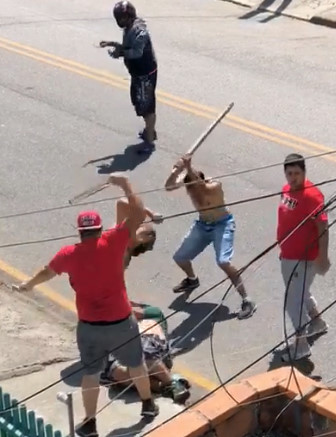 Soccer Fan Brawl Gets Bloody