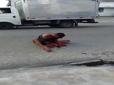 Man in terrible agony