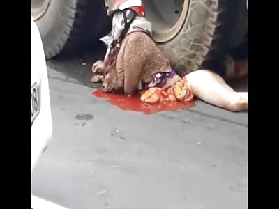 how the fuck is she still alive? (New angle) 