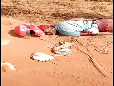 Accident brutal with biker 