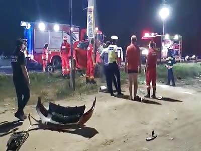 A 22-year-old man died instantly in an accident in Romania