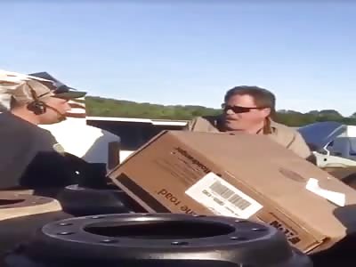 Fat bitch gets knock the fuck out at work