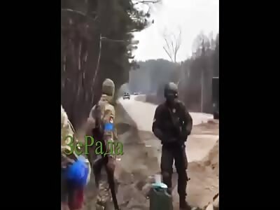 Second angle of ukranian russian tank incident