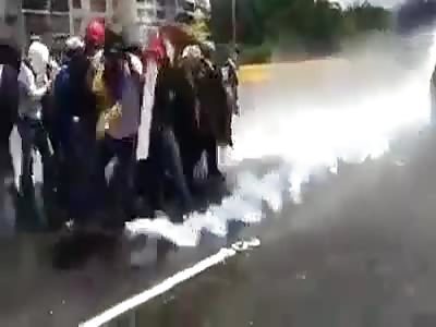Protesters in South Africa given a cold shower