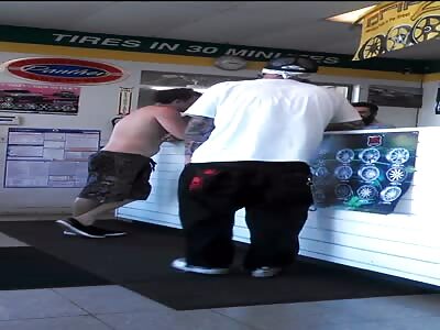 Impatient customer attacks man 