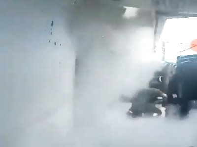 Police attacked in Cauca, Colombia.