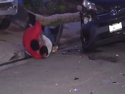 Married gays get into mid street fight