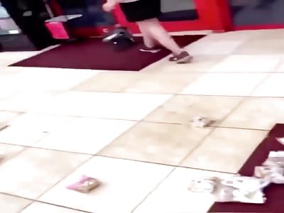 Big mouth white skank gets a stamping 