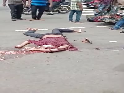 Biker got his ideas blown out (aftermath)