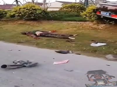 Elderly woman killed in suv accident.