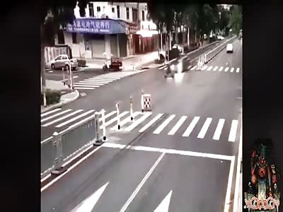 Scooter driver hit by car