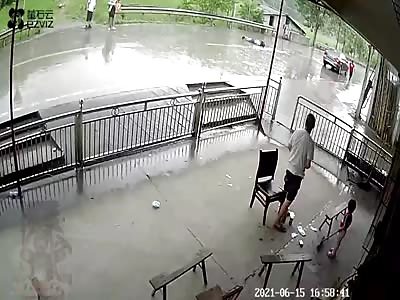 Kid gets hit by a car (China)