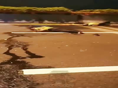 Dead police officers after getting hit by car