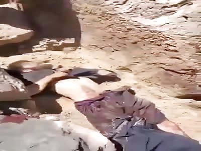 Dead bodies of Taliban fighters