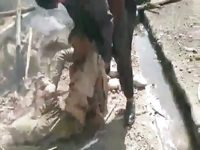 Aftermath of bombing in Afghanistan