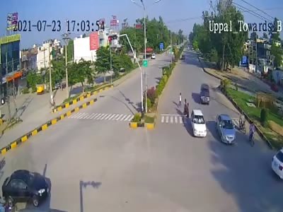 Boy rammed by suv