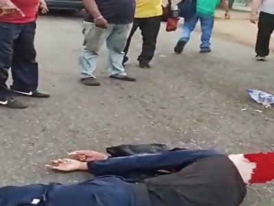 Motorcycle accident in Venezuela (aftermath)