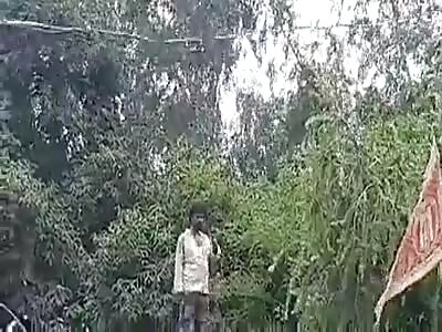 The man shot himself.