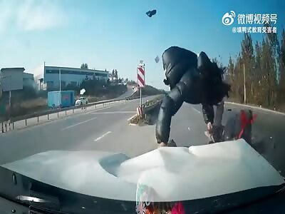 Scooter Rider Mowed Down