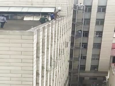 African Man Jumps To His Death