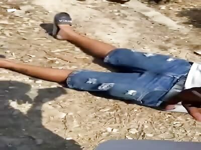 Man Agonizes After Being Shot