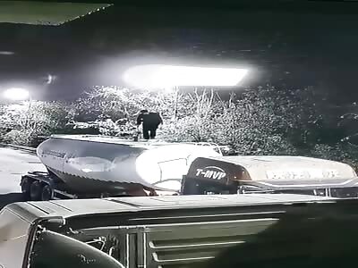 Dude Blown Up On Top Of Tanker