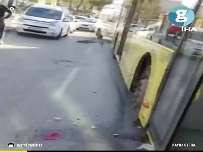 Istanbul, fatal scooter accident.