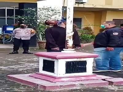 Dude Hanged Himself From Flagpole