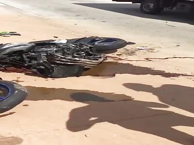 Open head after accident