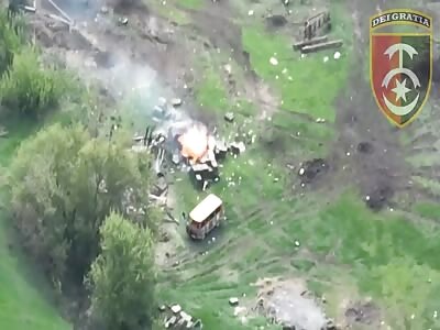 Russian ammunition exploded in the sun