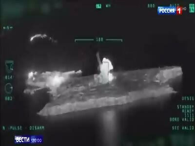 The Russian main TV channel shows the strikes of the bayraktars, givin