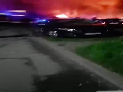 A Russian missile hit a building in the Ukrainian city of Uman