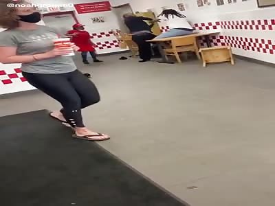 Brawl Allegedly Over A Mask